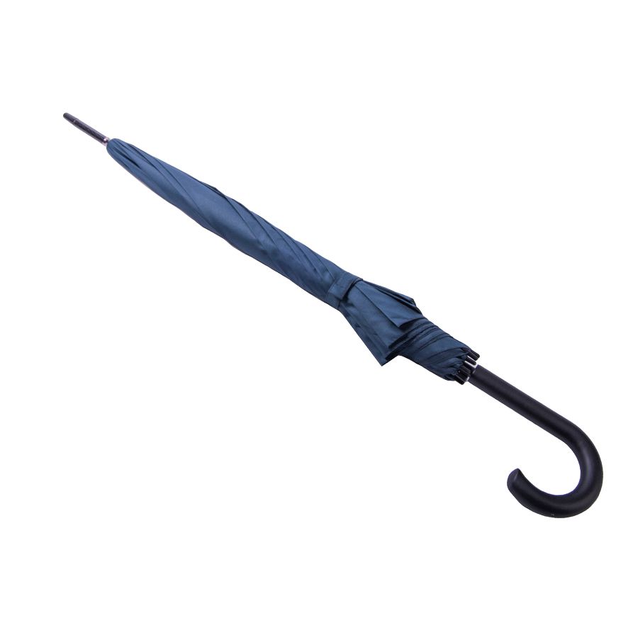 Зонт-трость ANTI WIND, полуавтомат, пластиковая ручка, тёмно-синий; D=103 см