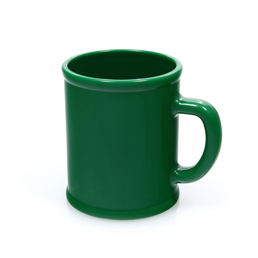 Кружка  "Радуга"; зеленая, D=7,9см, H=9,6см, 300мл; пластик; тампопечать