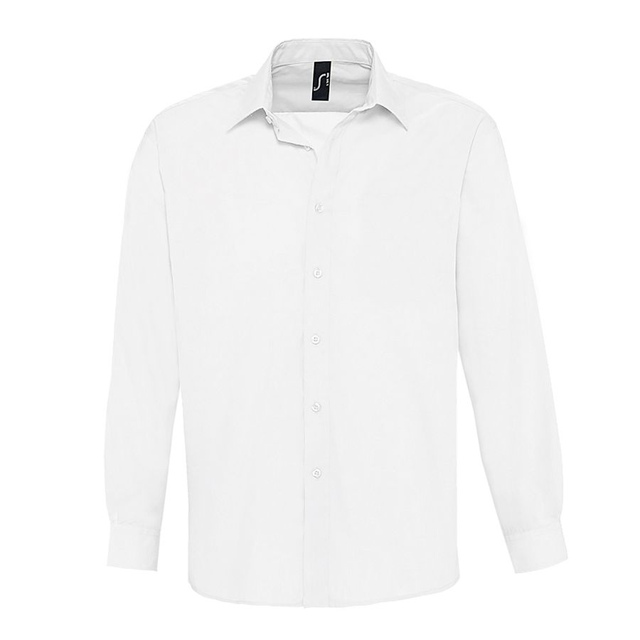 Рубашка мужская "Baltimore", белый_S, 65% полиэстер, 35% хлопок, 95г/м2