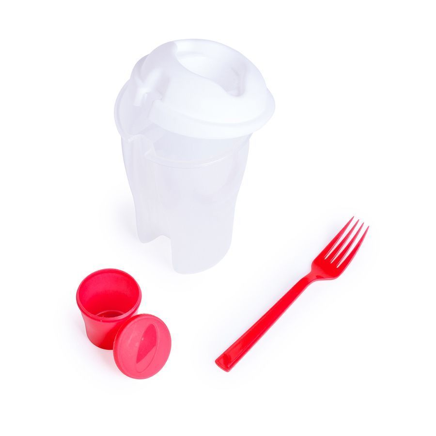 Контейнер для еды DINDER, пластик, 19,5х11,5см, 750 мл, красный