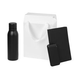 Подарочный набор Sorento, черный (термобутылка, ежедневник, аккумулятор)