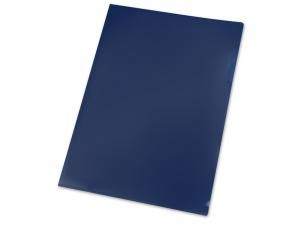 Папка- уголок, для формата А4, плотность 180 мкм, синий матовый (уцененный)