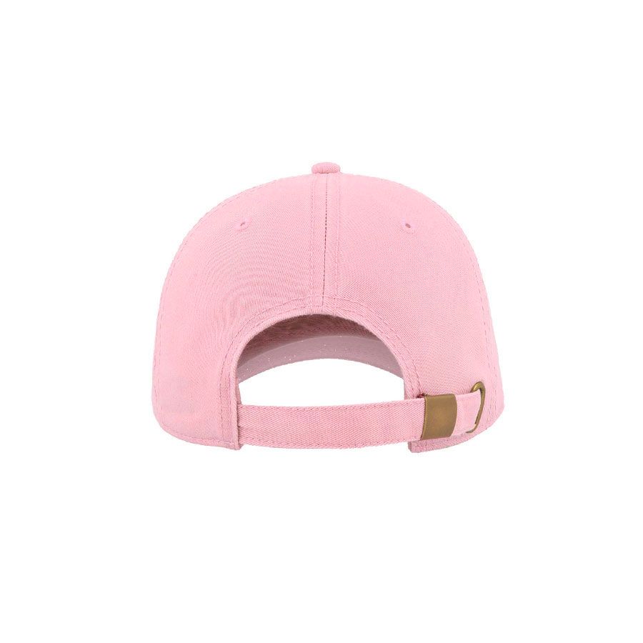 Бейсболка "DAD HAT", 6 клиньев, металлическая застежка, розовый, 100% хлопок, 280 г/м2