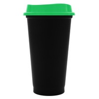 Стакан с крышкой Color Cap Black