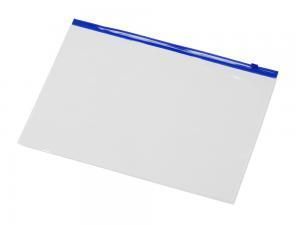 Папка на молнии формата А4, цвет - молнии синий