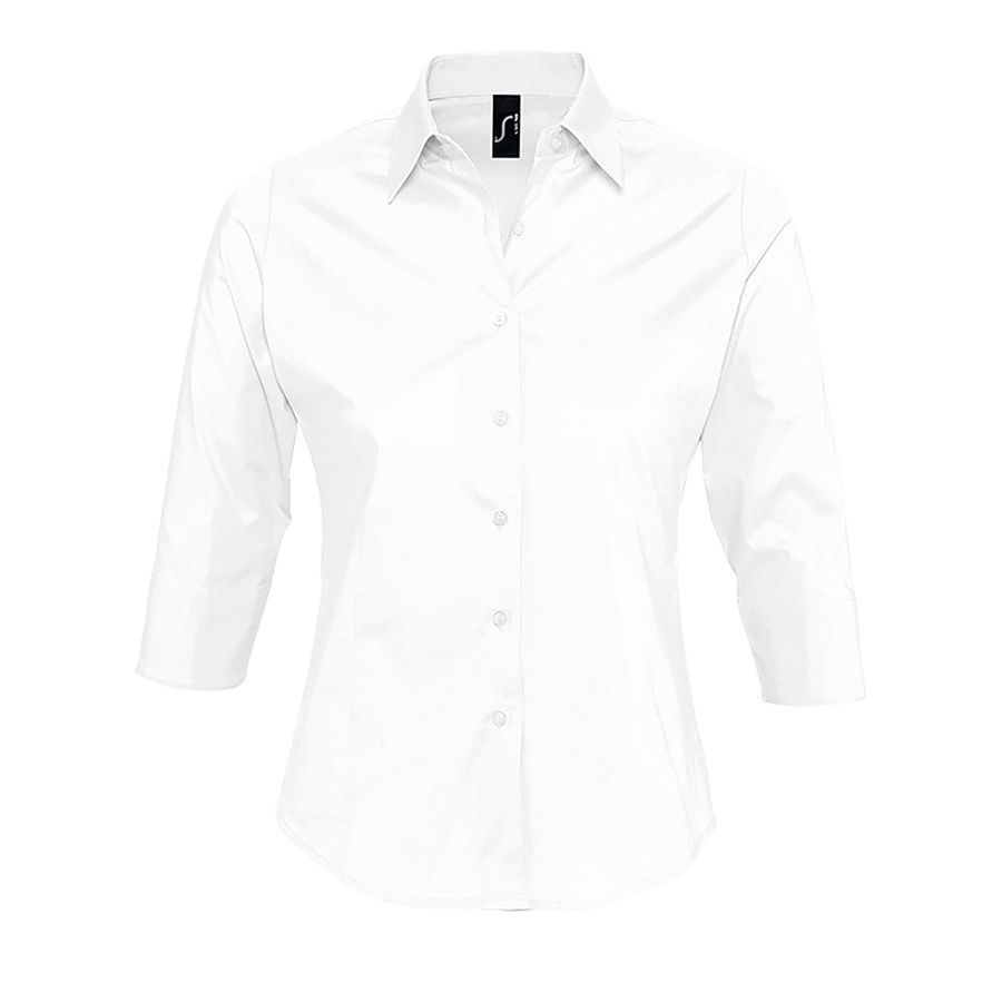 Рубашка женская "Effect", белый_L, 97% х/б, 3% п/э, 140г/м2
