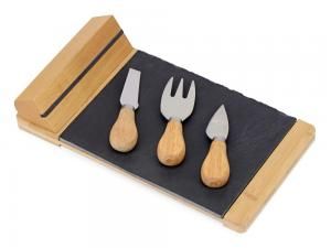 Набор для сыра из сланцевой доски и ножей Bamboo collection Taleggio (Р) (уцененный)