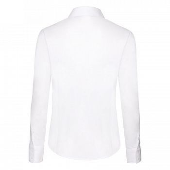 Рубашка "Lady-Fit Long Sleeve Oxford Shirt", белый_XS, 70% х/б, 30% п/э, 130 г/м2