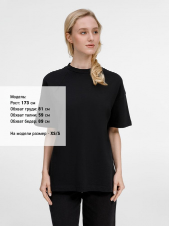Футболка оверсайз унисекс Sinkopa, черная, размер XL/XXL