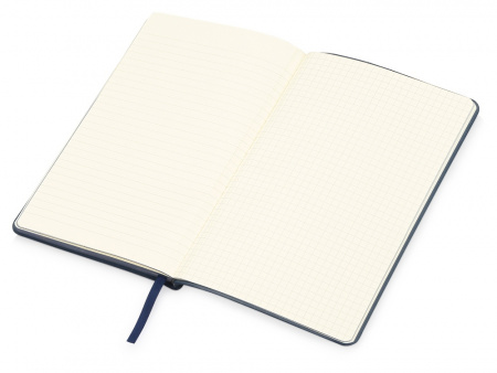 Блокнот Notepeno А5 с тонированными линованными страницами, темно-синий
