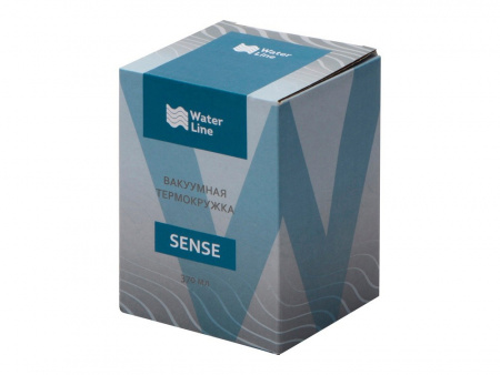 Вакуумная термокружка Sense, непротекаемая крышка, бирюзовый (Р)