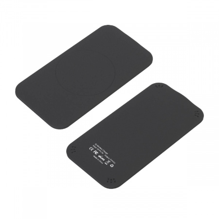 Настольное беспроводное зарядное устройство "Slim SOFTTOUCH", цвет черный