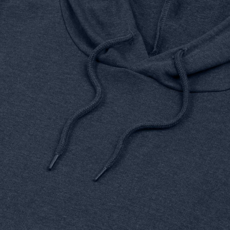 Толстовка с капюшоном унисекс Hoodie, синий меланж, размер 3XL