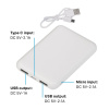 Зарядное устройство "Compact", 5000 mAh, белый, цвет белый