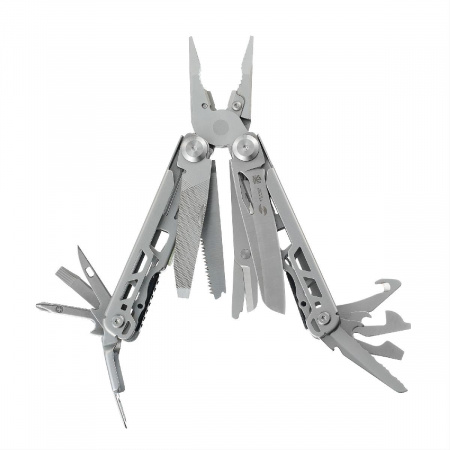 Мультитул Stinger, 110 х 22 мм, 22 функции, сталь, серебристый, в картонной коробке, в комплекте нейлоновый чехол