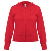 Толстовка женская Hooded Full Zip красная, размер L