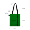 Шоппер Superbag Bubble New, со скрытой магнитной кнопкой (зеленый с черным)