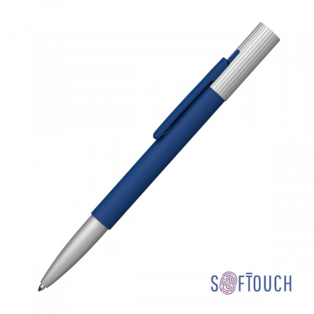 Ручка шариковая "Clas", покрытие soft touch, цвет темно-синий
