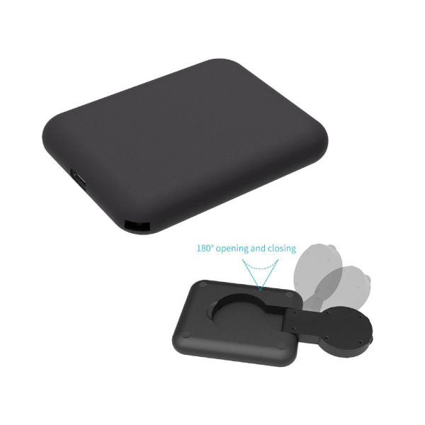 Складная беспроводная (15W) зарядная станция "I-Fold" для смартфона, часов/наушников, цвет черный