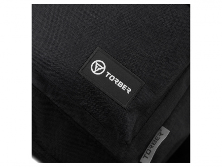 Рюкзак TORBER ГРАФФИТИ, черный, полиэстер меланж, 46 х 29 x 18 см