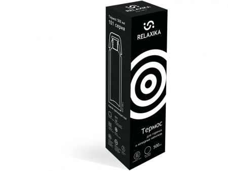 Термос Relaxika 101 (0,5 литра), черный (без лого)