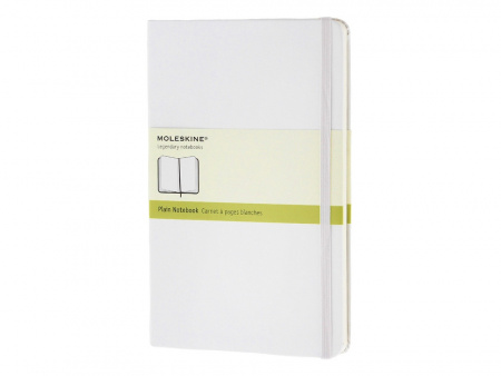 Записная книжка Moleskine Classic (нелинованный) в твердой обложке, Large (13х21см), белый