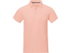 Calgary мужская футболка-поло с коротким рукавом, pale blush pink