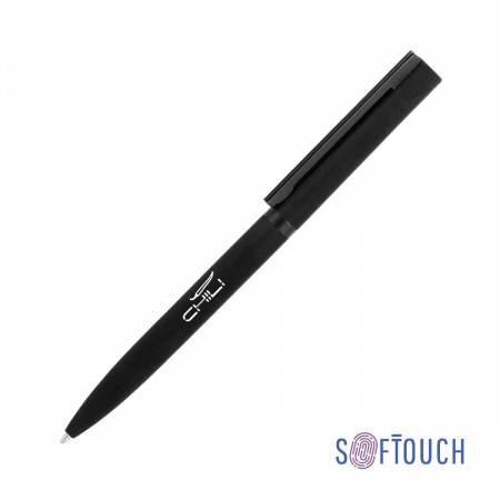 Ручка шариковая "Sirius", покрытие soft touch, цвет черный