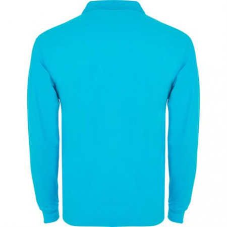 Футболка поло ESTRELLA L/S мужская, БИРЮЗОВЫЙ M