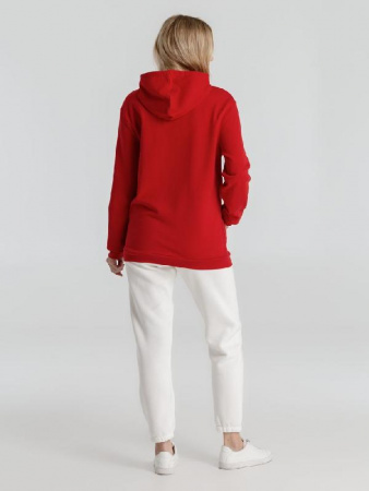 Толстовка с капюшоном унисекс Hoodie, красная, размер M