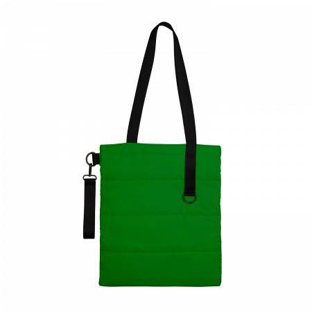 Шоппер Superbag Bubble New, со скрытой магнитной кнопкой (зеленый с черным)