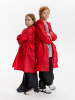 Дождевик детский RainDrop Kids, красный, 10 лет (рост 130-140)