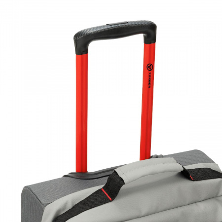 Сумка на колесах TORBER РИТМ, серый, полиэстер 900D с PU покрытием, 49 x 35,5 x 26 см, 35 л