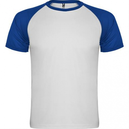 Спортивная футболка INDIANAPOLIS мужская, БЕЛЫЙ/КОРОЛЕВСКИЙ СИНИЙ 3XL