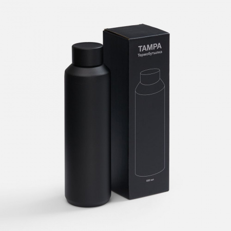 Термобутылка Tampa, ver.2, черная