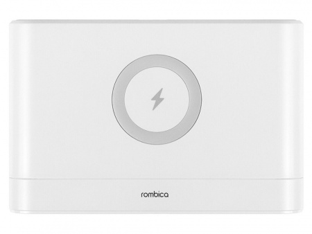 Часы с беспроводным зарядным устройством Rombica Timebox 1, белый