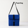 Шоппер Superbag Companion, с тремя отделениями, боковым креплением (карабин) и карманом (синий с черным)