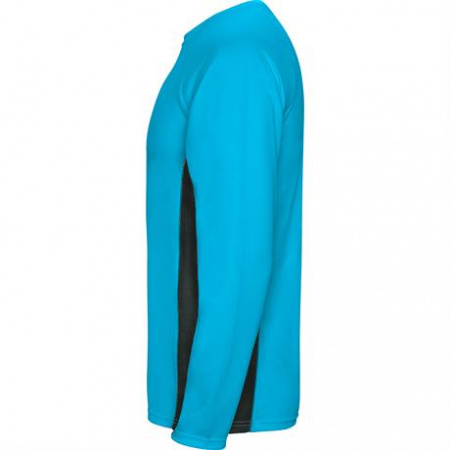 Спортивная футболка SHANGHAI L/S мужская, БИРЮЗОВЫЙ/ТЕМНЫЙ ГРАФИТ XL