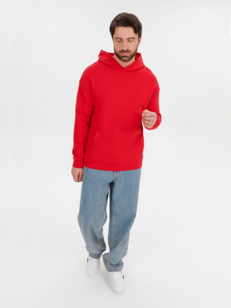 Худи оверсайз унисекс Outshine, красное, размер XL/2XL