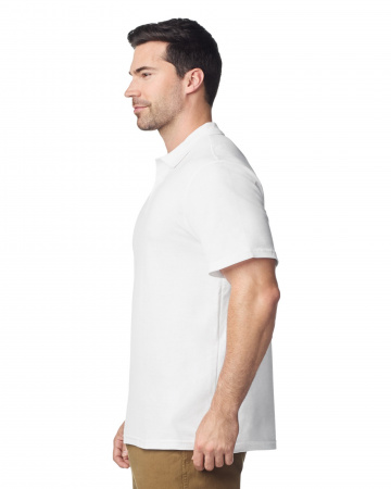 Футболка поло SOFTSTYLE ADULT DOUBLE PIQUE, БЕЛЫЙ S