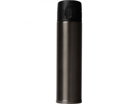 Вакуумная герметичная термокружка Inter, темно-серый, нерж. сталь