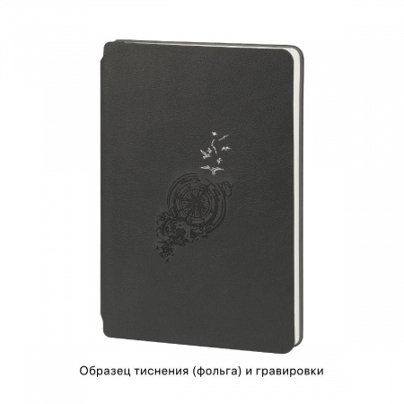 Ежедневник недатированный "Альба", формат А5, гибкая обложка, цвет черный