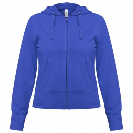 Толстовка женская Hooded Full Zip ярко-синяя
