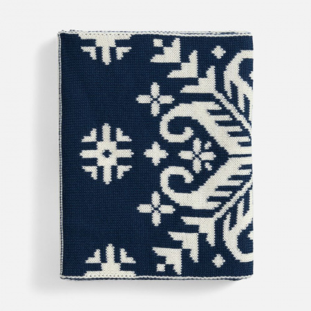 Шарф Wintertude L, синий с белым
