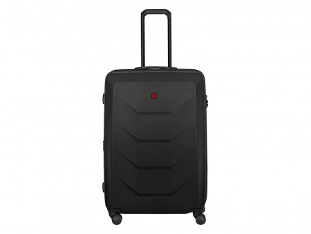 Чемодан WENGER Prymo, чёрный, большой, 52х76х30 см, 93 л, ABS+PC