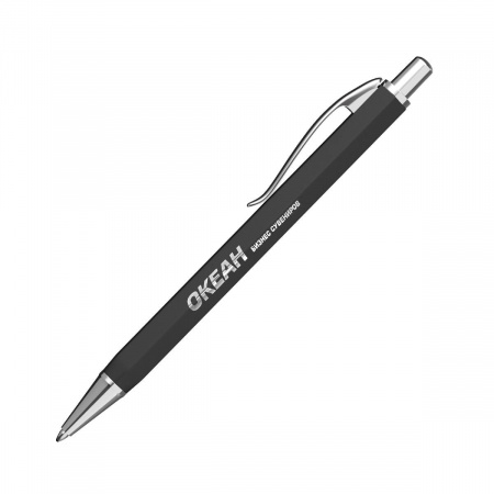 Ручка шариковая "Stanley", покрытие soft touch, цвет черный