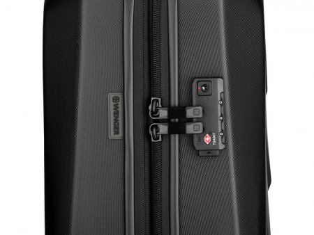 Чемодан WENGER Prymo, чёрный, средний, 45х65х26 см, 59 л, ABS+PC