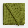 Плед вафельный Elenglect, зеленый