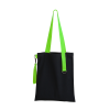 Шоппер Superbag black (чёрный с салатовым)