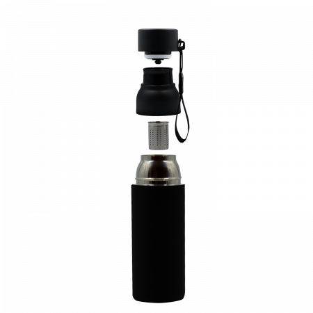 Термобутылка Button Black (черный)